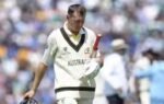 australias marnus labuschagne walks off the pitch after being bowled out by ind