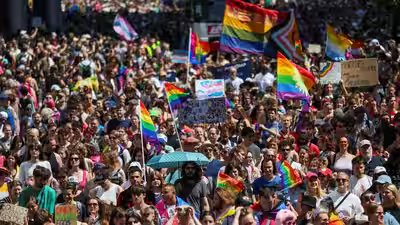 christopher street day csd lgbt pride demonstration in berlin
