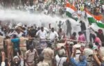cong ups ante against cec stages protests across india