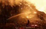 fire at putri cempo landfill in central java