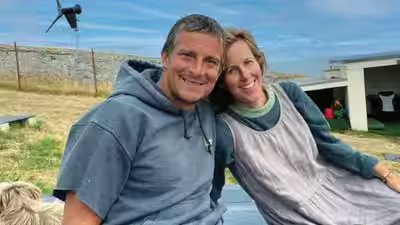 grylls with wife shara