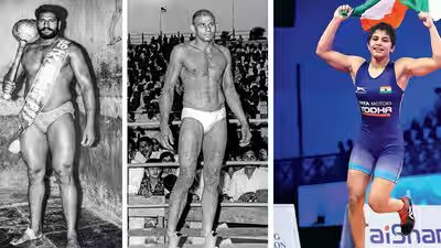 indian wrestlers at asian games