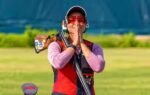 neeru dhanda celebrates indias womens trap team silver