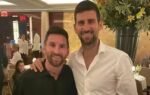 novak djokovic with lionel messi
