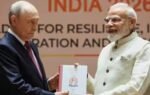 pm modi and vladimir putin at brics summit in new delhi