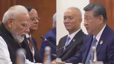 pm modi holds bilateral meet with chinese president xi jinping on sidelines of brics summit