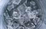 putting ice cubes in the dryer