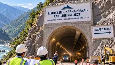 rishikesh karnaprayag new railway line