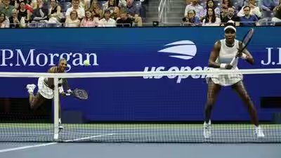 serena williams left and venus williams