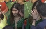 shah rukh khan gauri khan and suhana khan at lalbaugcha raja