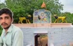 the temple is located on a hill and visitors have to climb around 500 steps to reach the shrine