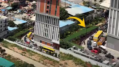 traffic jam in bengaluru society