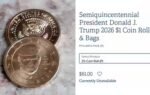 trumps face debuts on us currency 1 coins run out of stock within hours
