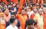 wont tolerate insult to saffron suvendu warns at jadavpur rally