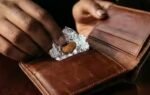 wrapping an almond in aluminium foil