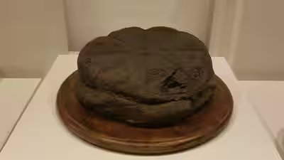 a 2000 year old preserved loaf of bread from herculaneum
