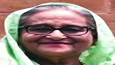 accepted her as she was still pm indian envoy on hasinas flight
