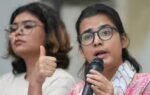 aisa president neha bora during a press conference