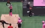 ali khans wide ball goes for six screengrabs