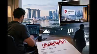 australias work from home employees fired after he was found working from singapore