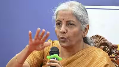 bengaluru union finance minister nirmala sitharaman during an interaction with