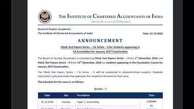 ca foundation 2027 mock test schedule