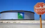 file photo an aramco tank is seen at saudi aramcos ras tanura oil refinery and oil terminal