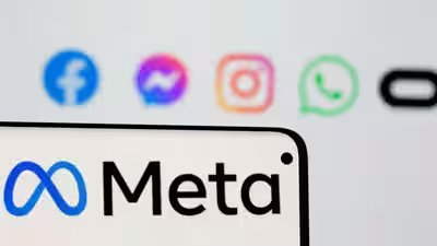 file photo facebooks new rebrand logo meta is seen on smartphone in this illustration picture