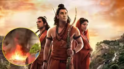 fire breaks out on ranbir kapoor and sai pallavis ramayana temporary set no injuries reported