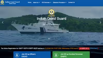 indian coast guard recruitment 2026