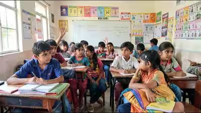 indian students learn eagerly