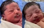 is the baby born with mousatche real