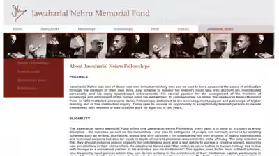 jawaharlal nehru fellowship