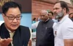 kiren rijiju targets rahul gandhi