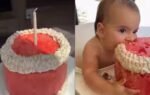 mom makes bonemarrow birthday cake