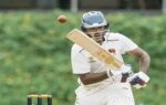 mumbai mumbais batter ayush mhatre plays a shot during the first day of the ra