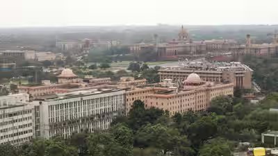 new delhi sep 26 ani an aerial view of north block south block and rail bha