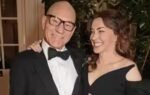 patrick stewart with his wife sunny ozell whom he married in 2013