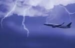 plane stuck in bad weather