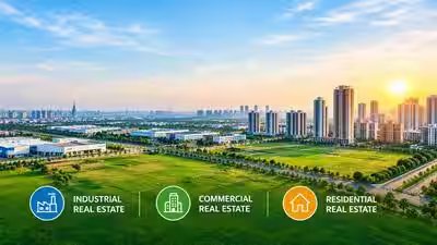 planned city real estate panorama