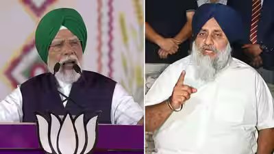 pm modi and sad chief sukhbir badal
