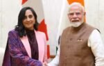 pm modi with canadian foreign minister anita anand wednesday