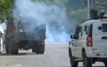 protest near cm bungalow in imphal