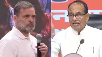 rahul gandhi shivaraj singh chouhan