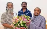 ranchi jharkhand chief minister hemant soren with his father and jharkhand mukt