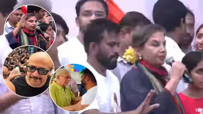 shabana azmi naseeruddin shah and vishal dadlani join protest at mumbais shivaji park report