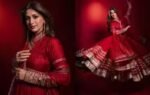 sonali bendre red anarkali