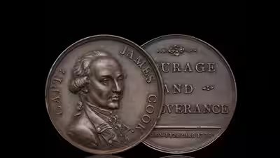 the medal was made to commemorate cooks death in 1779