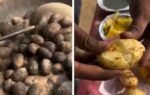 video harsh goenka reacts to potatoes roasted in hot sand x users recall childhood memories