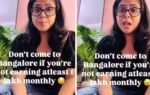 woman says rs 1 lakh monthly salary may be the minimum needed to live comfortably in the city